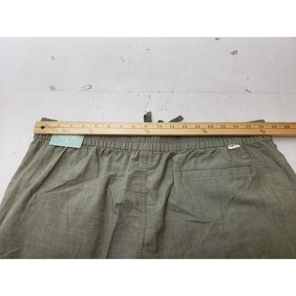Magellan Womens Shorts Campfire Chambray Drawstring Elastic Waist Green Size XL - Picture 5 of 6